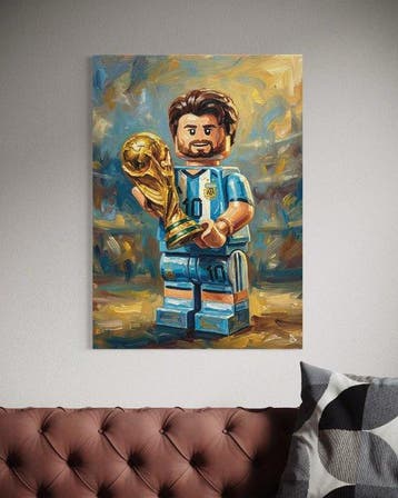 ANDSAL - Lionel Messi World Cup Champion Lego Edition