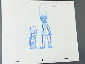 Gracie Films (1992) - Originele animatietekening van Bart en, CD & DVD, DVD | Films d'animation & Dessins animés