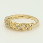 Bague - 18 carats Or jaune Diamant (Naturelle)