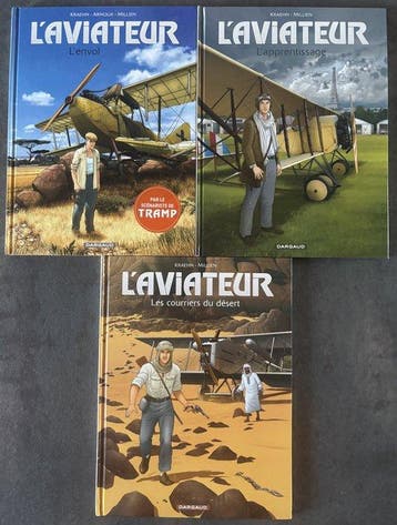 LAviateur T1 à T3 + 3x dédicace - Série complète - 3x C - 3