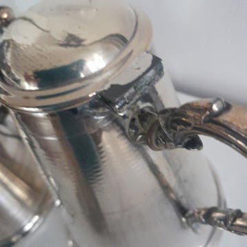 WMF - Zitgroep (2) - Verzilverd - Set theepot en