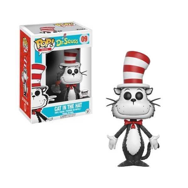 Funko Pop! Books: Dr. Seuss - Cat in the Hat #09 (Bam ), Collections, Jouets miniatures, Envoi