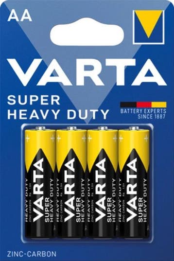Batterijen varta aa super heavy duty - blisterverpakking 4, Nieuw