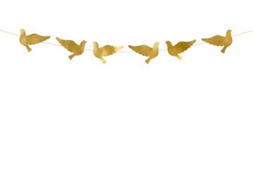 Bruiloft Slinger Duif Goud 86cm, Hobby en Vrije tijd, Verzenden, Nieuw