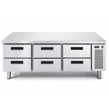 Koelwerkbank | LINEAR | Laag Model | 250L | 6 Laden (1/1, Verzenden, Nieuw in verpakking