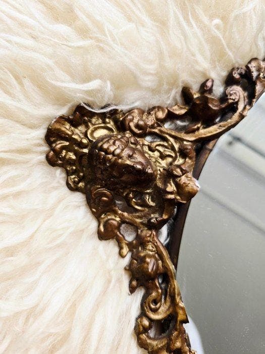 Wandspiegel - Messing, Glas, Antiek en Kunst, Curiosa en Brocante