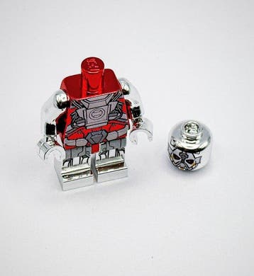 Lego Minifiguur - Star Wars - Chrome Silver Red Sith Warrior, Nieuw