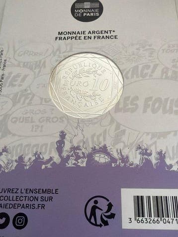Frankrijk. 10 Euro 2022 Asterix und Obelix - Voyage (Zonder, Timbres & Monnaies, Monnaies | Europe | Monnaies non-euro