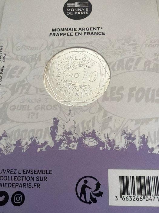 Frankrijk. 10 Euro 2022 Asterix und Obelix - Voyage (Zonder, Timbres & Monnaies, Monnaies | Europe | Monnaies non-euro