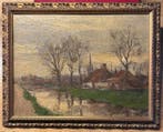 Joseph van de Wall Perné (1877-1941) - Zomervaart Haarlem, Antiquités & Art