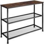 tectake Consoletafel Bristol 100x30x81cm - Industrieel hout, Verzenden, Nieuw