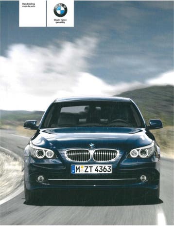 2008 BMW 5 SERIE INSTRUCTIEBOEKJE NEDERLANDS