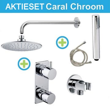 ACTIE Wiesbaden Inbouw Regendouche | Caral | Rechthoek, Doe-het-zelf en Bouw, Ophalen of Verzenden, Nieuw, Chroom, Kraan