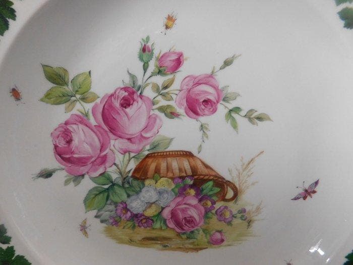 Meissen - Bord - Musealer Meissen Teller-38 cm Diameter!! -, Antiek en Kunst, Antiek | Glaswerk en Kristal