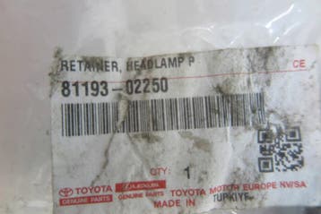 houder bevestiging koplamp rechts voor Toyota Corolla E160 E, Verzenden