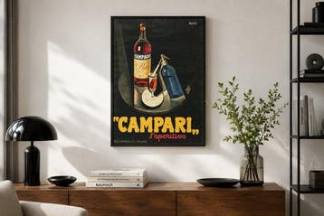 Nizzoli Marcello - Manifesto pubblicitario Campari