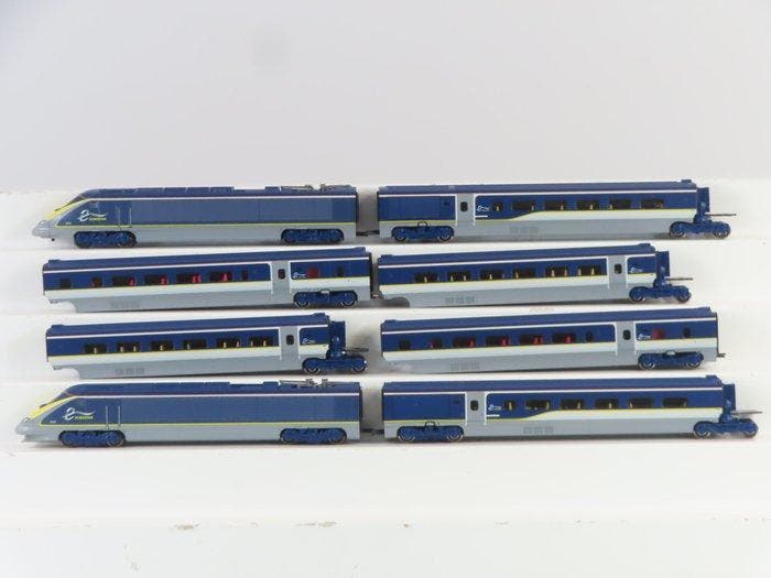 Kato N - 10-1297 - Treinstel (1) - 10-Delige set Eurostar, Hobby & Loisirs créatifs, Trains miniatures | Échelle N