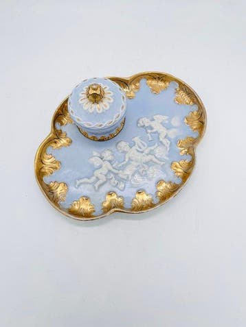 Ernst Bohne & Söhne - Encrier - Porcelaine, Antiquités & Art