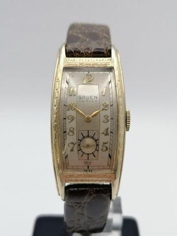 Gruen - Curvex Art Deco - Zonder minimumprijs - 35mm USA, Nieuw
