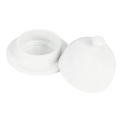 Boterpotje | Porselein | Met Cloche | Ø90x70(h)mm EMGA, Zakelijke goederen, Horeca | Keukenapparatuur, Nieuw in verpakking, Verzenden