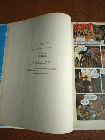 Blueberry T1 - Fort Navajo - C - 1 Album - Première édition, Nieuw