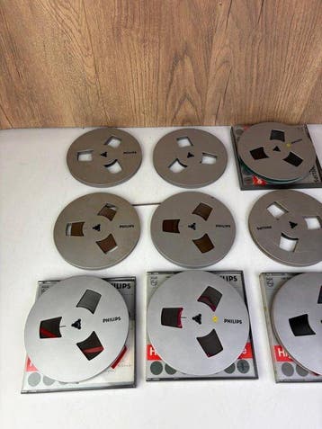 Philips - Metal Look Reels - Bobines de 18 cm avec bande -, TV, Hi-fi & Vidéo, Radios