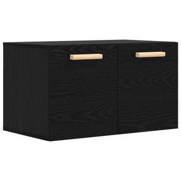 vidaXL Wandkast Zwart eiken 60 x 36,5 x 35 cm Bewerkt hout, Verzenden
