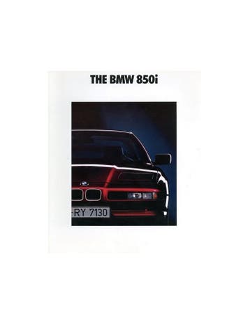 1992 BMW 8 SERIE COUPE BROCHURE ENGELS, Ophalen of Verzenden, Nieuw