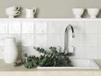 Wandtegel Revoir Paris Balance Handvorm Blanco Wit Mat 13x13, Doe-het-zelf en Bouw, Tegels, Nieuw, Minder dan 20 cm, 10 m² of meer