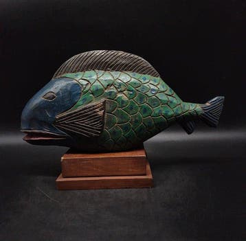 Magnifique poisson - sculptuur - Bozo - Mali (Zonder