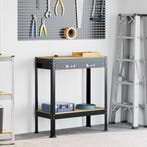 vidaXL Werkbank Zwart 80 x 40 x 91 cm Samengesteld Hout en, Verzenden, Nieuw