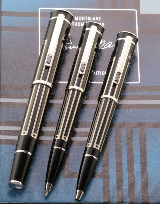 Montblanc - Writer Edition SET Thomas Mann FP/BP/MP - Vulpen, Collections, Stylos