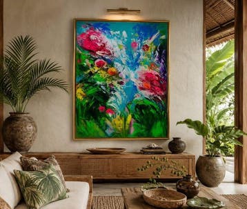 Karlos 119 x 90 cm - Jardín Abstracto