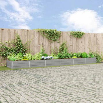 vidaXL Plantenbak Lichtgrijs 580 x 100 x 45 cm Gegevens, Verzenden, Nieuw