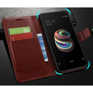 Xiaomi Pocophone F1 Leren Flip Case Portefeuille - PU Leer, Télécoms, Verzenden