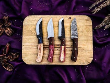 Black Smith Collectible Knife Handmade Skinner Knife Forged, Antiek en Kunst