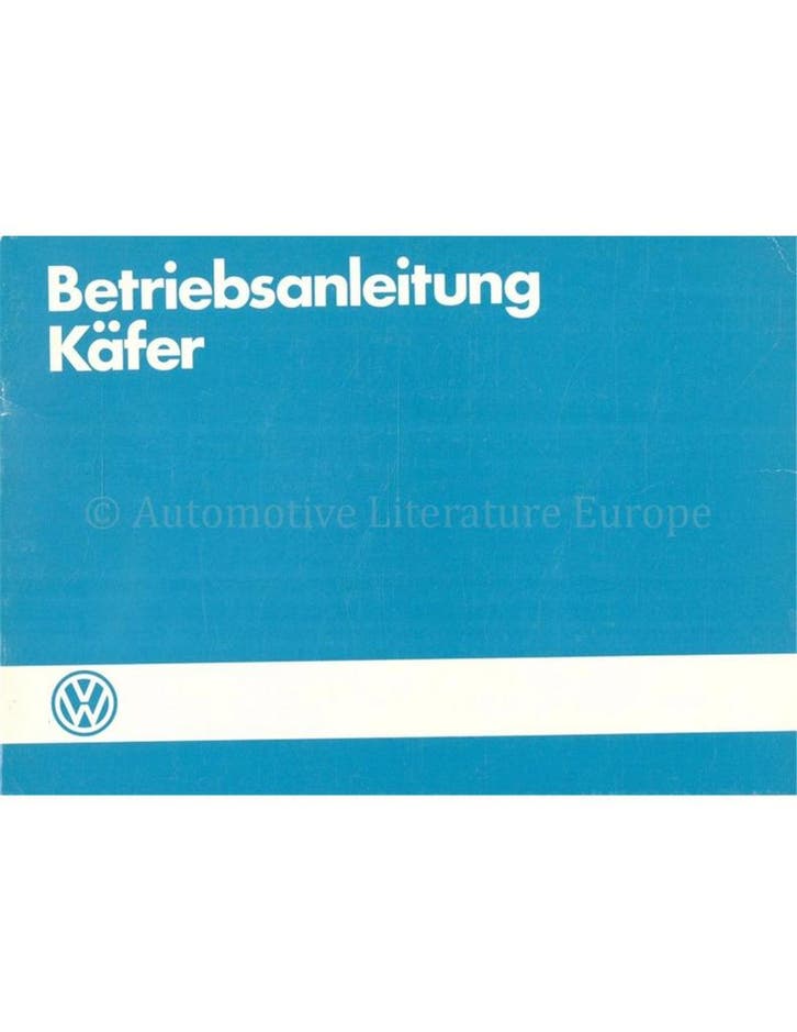 1985 VOLKSWAGEN KEVER INSTRUCTIEBOEKJE DUITS, Auto diversen, Handleidingen en Instructieboekjes
