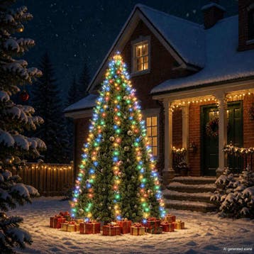 vidaXL Kerstboomverlichting met 400 LEDs meerkleurig net, Verzenden