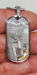 Hanger meteoriet Aletai. Gouden inleg. Geen reserveprijs !!!, Collections