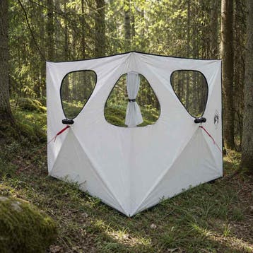 vidaXL Jacht Tent 145 x 145 x 150 cm Wit Blackout Polyester, Caravans en Kamperen, Verzenden, Nieuw