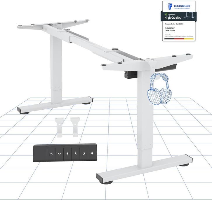 Zit sta bureau - Elektrisch - Verstelbaar - Bureauframe - Wi, Divers, Accessoires de bureau, Envoi