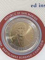 Saint-Marin. 2 Euro 2004 Bartolomeo Borghesi (coin card