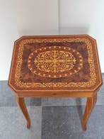 Table - Table musicale italienne vintage avec marqueterie,