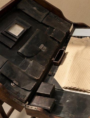 Bureau - Engels mahoniehouten bureau uit de 19e eeuw -