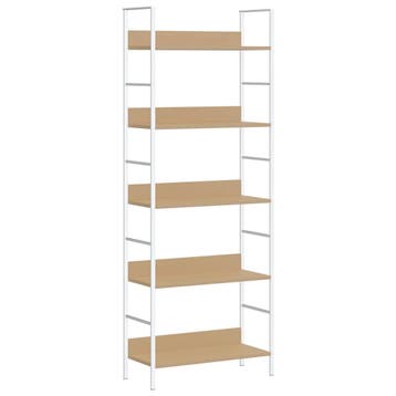 vidaXL Boekenkast 5 schappen 60x27,6x158,5 cm bewerkt hout, Verzenden, Nieuw