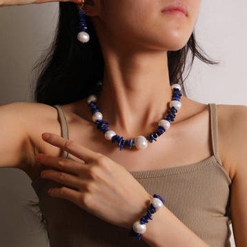 Harmonieuze mix van parel en diepblauw lapislazuli -, Verzamelen