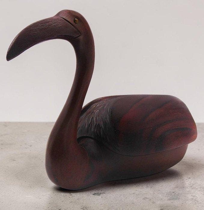 Made in Italy - Doos - Zoomorfe Mod. Cigno, verfijnde, Antiek en Kunst, Curiosa en Brocante