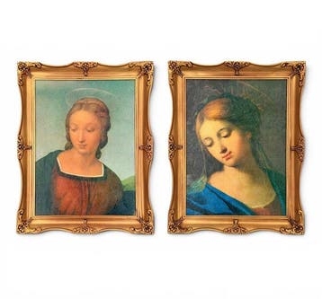 Decoratief ornament (2) - Italië - Portretten van de Maagd -