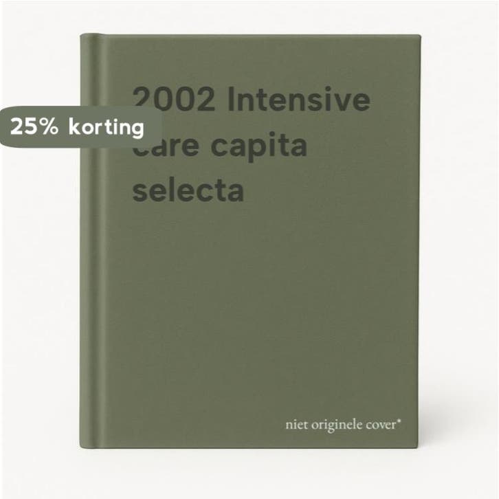 2002 Intensive care capita selecta 9789072651181, Boeken, Overige Boeken, Gelezen, Verzenden