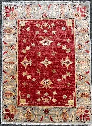 Afghan Feraghan Ziegler - ( unused ) handgeknoopt - wol -, Nieuw